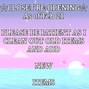 Closet RE-OPENING Feb 21st